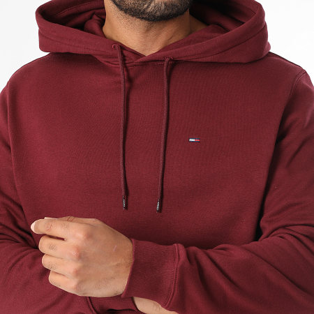 Tommy Jeans - Sweat Capuche Flag 0742 Bordeaux