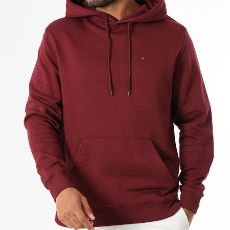 Tommy Jeans - Sweat Capuche Flag 0742 Bordeaux