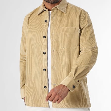 Tommy Hilfiger - Camicia a coste dal taglio rilassato 0489 Beige
