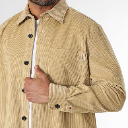 Tommy Hilfiger - Camicia a coste dal taglio rilassato 0489 Beige
