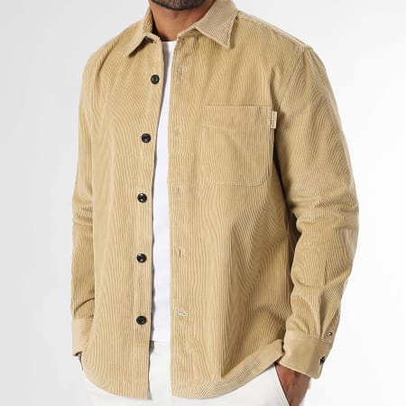 Tommy Hilfiger - Camicia a coste dal taglio rilassato 0489 Beige