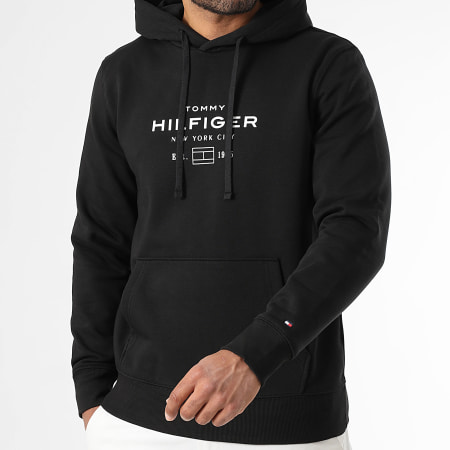 Tommy Hilfiger - Sweat Capuche Oval Graphic 0864 Noir