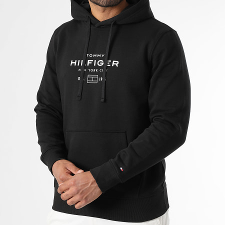 Tommy Hilfiger - Sweat Capuche Oval Graphic 0864 Noir