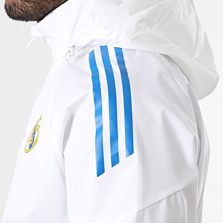 Adidas Sportswear - Veste Capuche Zippée A Bandes Real Madrid JP4024 Blanc