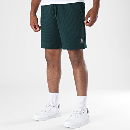 Adidas Originals - Short Jogging Essential Waffle JW1040 Vert Bouteille