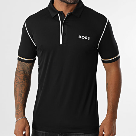 BOSS - Polo Manches Courtes Paddytech 50543352 Noir