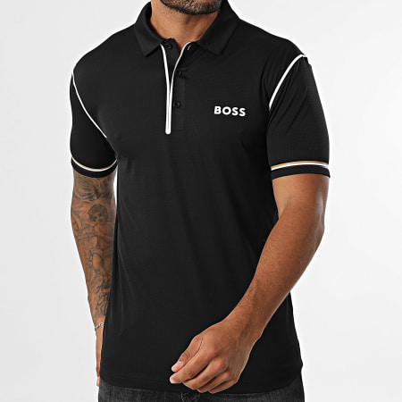 BOSS - Polo Manches Courtes Paddytech 50543352 Noir