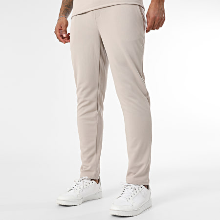 Frilivin - Ensemble Tee Shirt Oversize Large et Pantalon 653 Beige