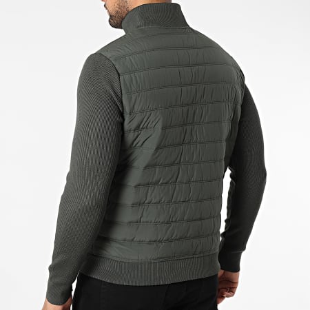 Frilivin - N94 Chaqueta con cremallera verde caqui