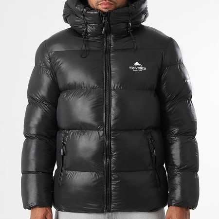 Helvetica - Doudoune Capuche Frost Noir