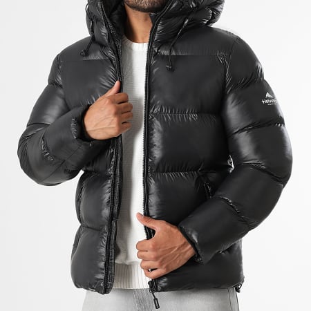 Helvetica - Doudoune Capuche Edge Noir