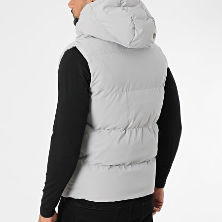 Kymaxx - Chaqueta sin mangas con capucha 280 gris claro
