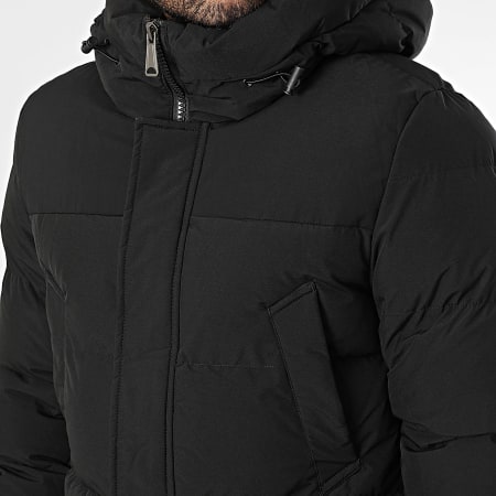 Kymaxx - Doudoune Capuche Longue Noir