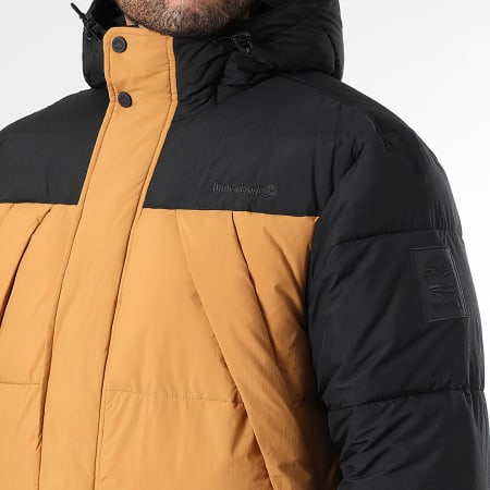 Timberland - A6267 Abrigo con capucha negro camel