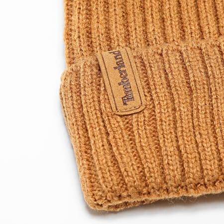 Timberland - Berretto in maglia a coste A6652 Cammello