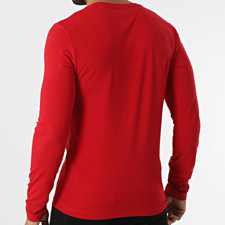 Tommy Hilfiger - Tee Shirt Manches Longues Slim 0804 Rouge