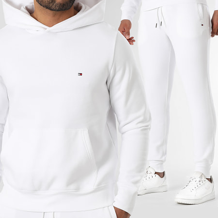 Tommy Hilfiger - Ensemble De Survetement Flag Logo 6440 Blanc