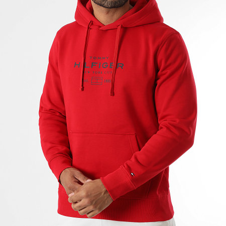 Tommy Hilfiger - Sweat Capuche Oval Graphic 0864 Rouge