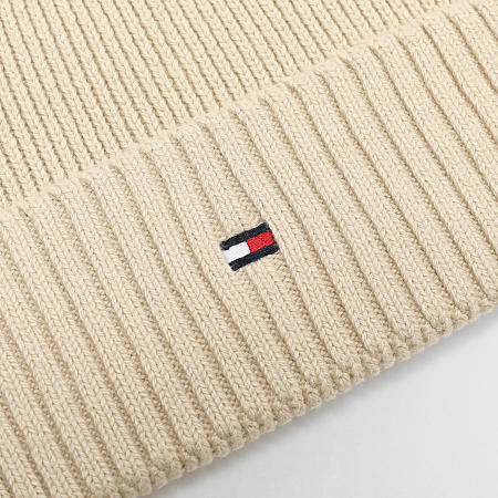 Tommy Hilfiger - Bonnet Flag Pima Cotton Beanie 2796 Beige Clair