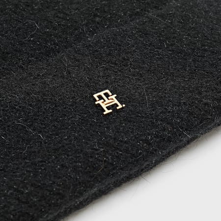 Tommy Hilfiger - Bonnet Femme Pom Pom 8178 Noir