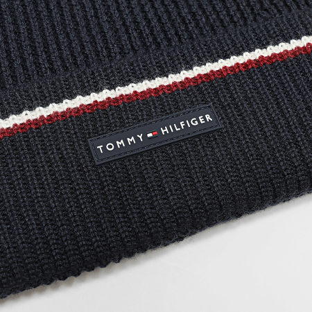 Tommy Hilfiger - Bonnet Signature Tape Wool Blend 3587 Bleu Marine