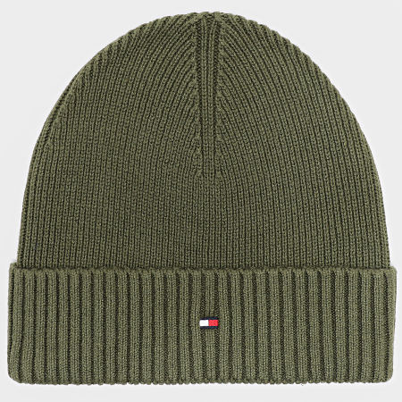 Tommy Hilfiger - Bonnet Flag Pima Cotton Beanie 2796 Vert Kaki