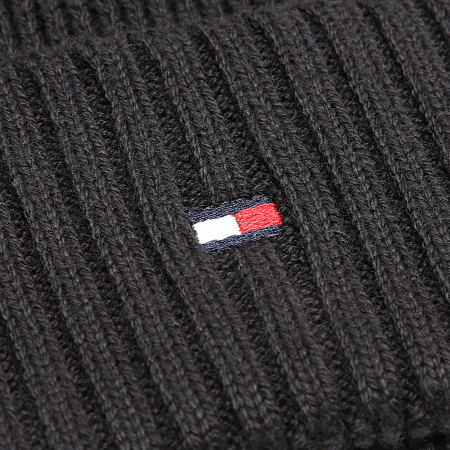 Tommy Hilfiger - Flag Pima Cotton Beanie 2796 Negro