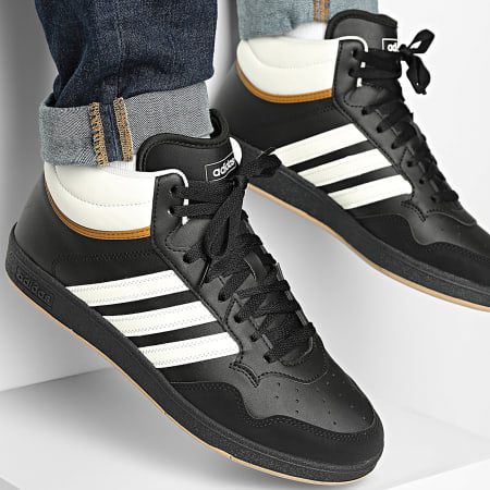 Adidas Sportswear - Baskets Montantes Hoops 4.0 JQ5357 Core Black Footwear White Bronze Strata