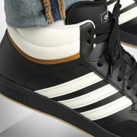 Adidas Sportswear - Baskets Montantes Hoops 4.0 JQ5357 Core Black Footwear White Bronze Strata