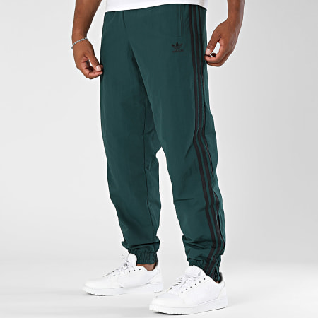 Adidas Originals - Pantalon Jogging A Bandes Firebird JY1335 Vert Bouteille Noir