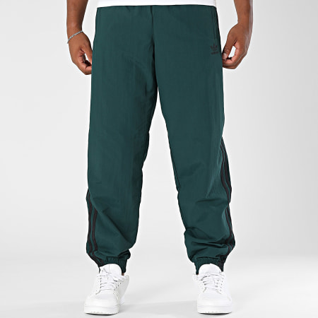 Adidas Originals - Pantalon Jogging A Bandes Firebird JY1335 Vert Bouteille Noir