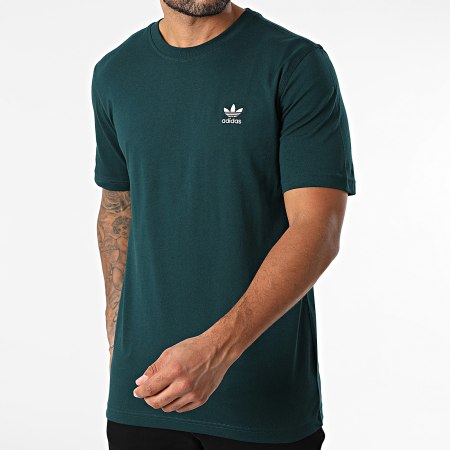 Adidas Originals - Tee Shirt Trefoil Essential JZ3586 Vert Bouteille