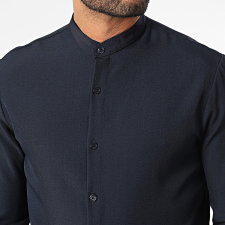 Frilivin - Ensemble Chemise Manches Longues Et Pantalon Habillé 170 Bleu Marine