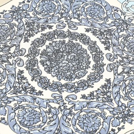 Frilivin - Bufanda L38 Beige Azul claro Azul marino