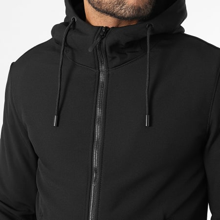 Kymaxx - Veste Capuche Zippée Noir