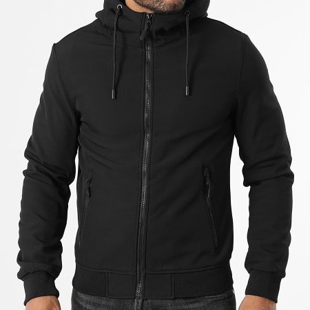 Kymaxx - Veste Capuche Zippée Noir