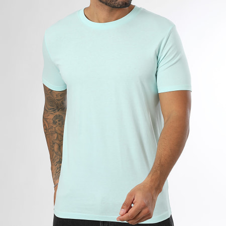 LBO - Pack de 5 camisetas 170 blanco beige jaspeado turquesa claro rosa negro