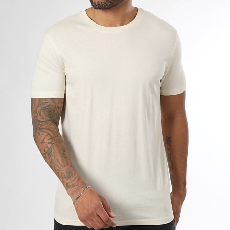 LBO - Pack de 5 camisetas 170 blanco beige jaspeado turquesa claro rosa negro