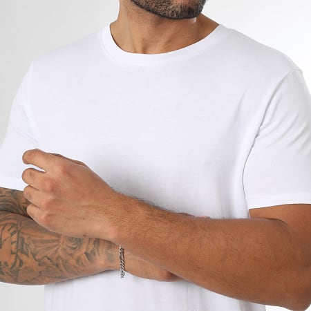 LBO - Lot De 5 Tee Shirts 170 Vert Bleu Marine Gris Anthracite Noir Blanc