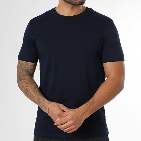 LBO - Lot De 5 Tee Shirts 170 Vert Bleu Marine Gris Anthracite Noir Blanc