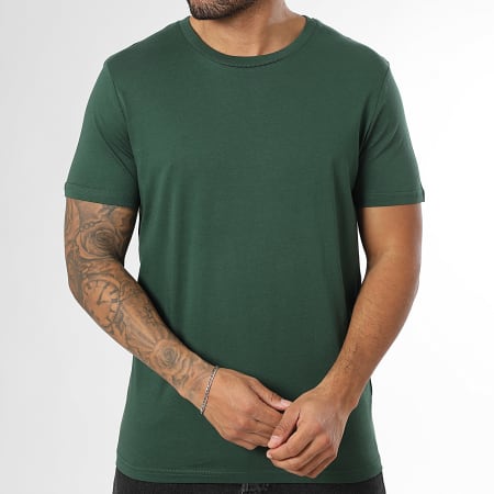 LBO - Lot De 5 Tee Shirts 170 Vert Bleu Marine Gris Anthracite Noir Blanc