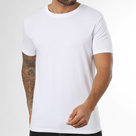 LBO - Lot De 5 Tee Shirts 170 Vert Bleu Marine Gris Anthracite Noir Blanc