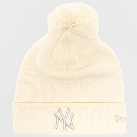 New Era - Bonnet Femme Metallic Bobble NY Yankees 60691357 Beige Clair Doré