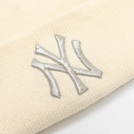 New Era - Bonnet Femme Metallic Bobble NY Yankees 60691357 Beige Clair Doré