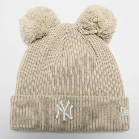 New Era - Bonnet Femme Double Pom NY Yankees 60691353 Beige Clair