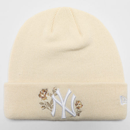 New Era - Bonnet Femme Sequin Rose NY Yankees 60691295 Beige Clair Floral