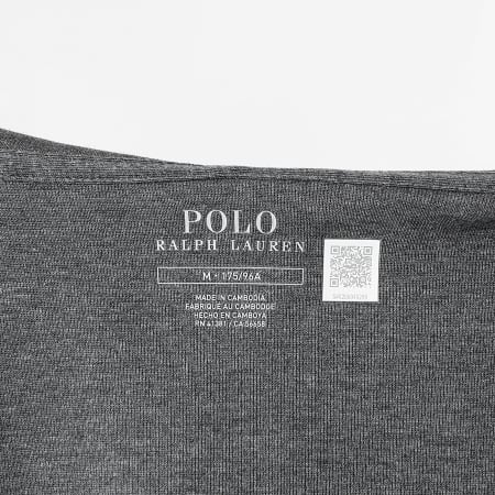 Polo Ralph Lauren - Sweat Zippé Capuche Original Player Gris Anthracite Chiné