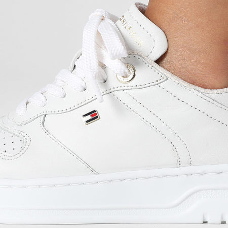 Tommy Hilfiger - Baskets Femme Sporty Cupsole Leather 8795 White