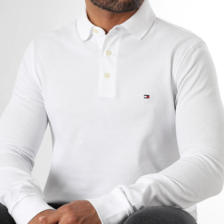 Tommy Hilfiger - Polo Manches Longues Slim 1985 0182 Blanc