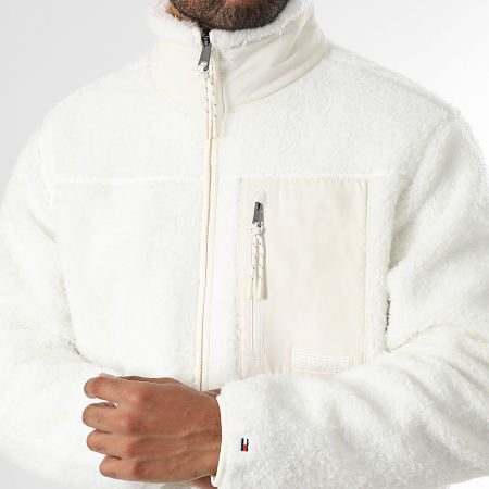 Tommy Hilfiger - Veste Sherpa Teddy Fleece 0420 Blanc